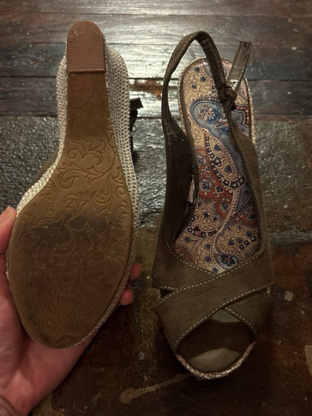 Wedges size 8! Worn once.